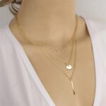 Triple Layer Drop Necklace - Image 2